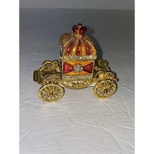 Jeweled Chariot Trinket Jewelry Display Box